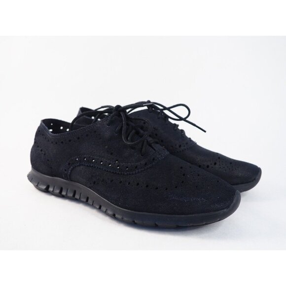 Cole Haan Navy Blue Wing Tip Lace-Up Loafers Shoes, Size 9 (US) - Picture 1 of 13